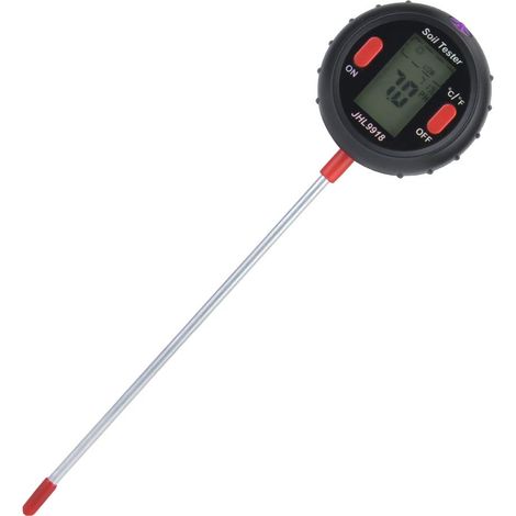 CSPARKV （29×7.7×7.7cm）5 in 1 Soil Tester Digital Moisture Meter Humidity PH Light Tester Kits Plant Moisture Tester Thermometer Gardening Tool for Garden Farm Lawn Indoor