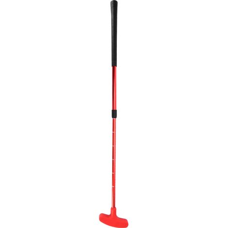 Putter de golf rétractable et réglable en 2 sections, idéal pour l'entraînement des enfants et des adultes (rouge). (1/5)