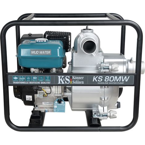 Pompa a motore per acque fortemente inquinate Könner & Söhnen KS 80MW, 9.0 ch, 1000 l/min, 3600 tr/min