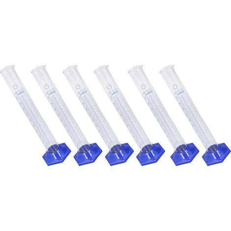 Lot de 10 éprouvettes graduées en verre borosilicate 100 ml grande contenance échelle nette pour laboratoire et expérience (1/5)