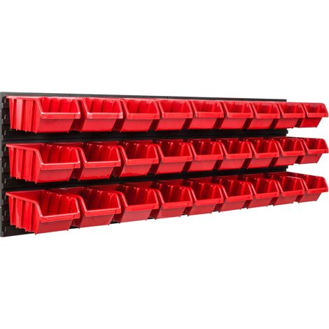 Tablero de herramientas para taller de 115x39 cm + 27 bandejas (1/5)