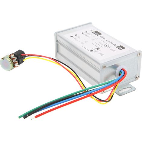 Motordrehzahlregler mit Potentiometer, PWM-Steuerung, variable Drehzahl 20 A, 9 V, 12 V, 24 V, 48 V, 60 V (1/5)