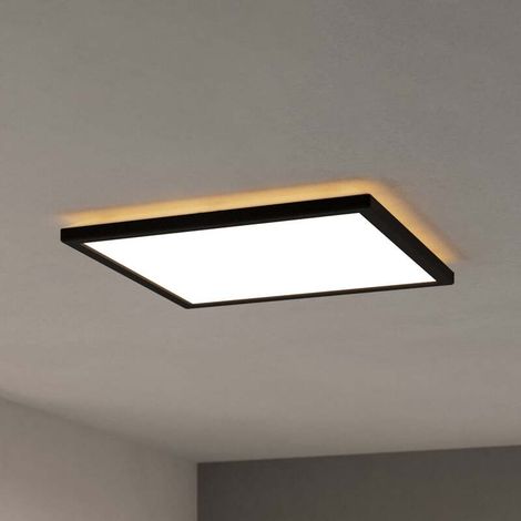 [NEUWERTIG] B-Ware EGLO connect Deckenlampe Rovito-Z LED App dimmbar schwarz RGB CCT 39x39cm IP44 (1/2)