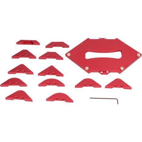 Router table radius template, router models, corner radius template for DIY, various shapes, router models T10-T40, R5-R40. (1/5)