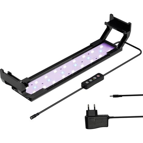 LED Aquarium Beleuchtung Fisch Tank Lampe Vollspektrum Pflanzenlicht für Aquarienpflanzen Wachstum,35-50cm