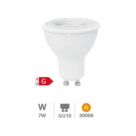 Bombilla de led COB 8W GU10 556 lúmenes luz cálida 3000K