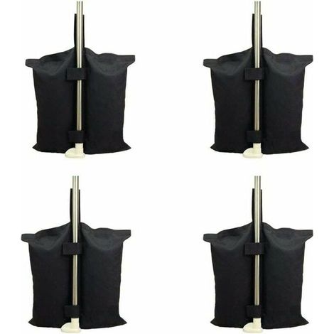 Sac de lestage robuste de qualité industrielle avec coutures doubles pour auvent de tente dépliable Noir (1/4)