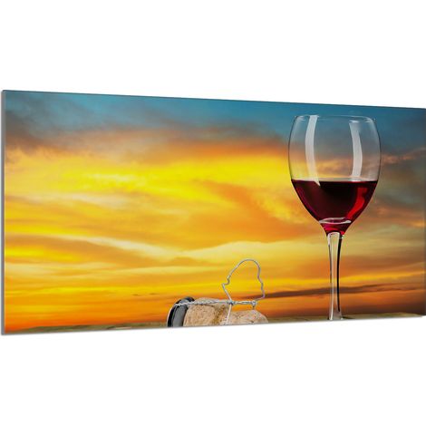 protège-plaque de cuisson en verre 90x52 Vin (1/5)