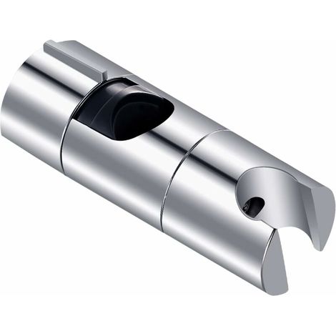Shower Holder, 18-25mm Adjustable Diameter, Chrome + ABS Design Shower Head Holder, Easy Installation, Suitable for Shower Bar (1/5)
