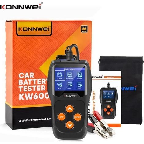 KW600 Autobatterietester, Schnelllade-Diagnosegerät, 12V 100-2000CCA, KW600 (1/3)