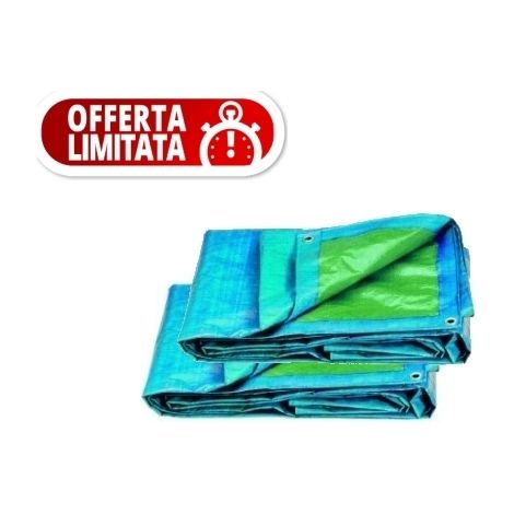 Telo rinforzato 5x6m 2pz - Offerta Limitata