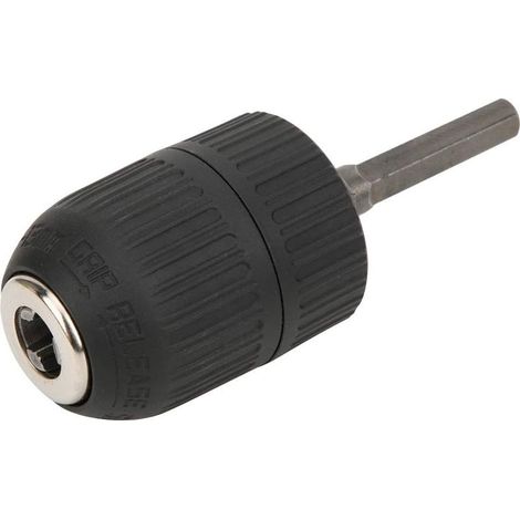 0.8-10mm 3/8-24UNF Mandrin Porte Foret sans Clé avec Porte Douille Hexagonale 1/4 Accessoires pour Perceuse (1/5)