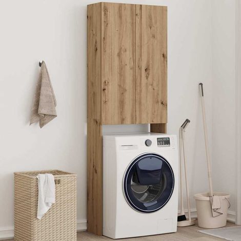Waschmaschinenschrank Artisan-Eiche 64x25,5x190 cm