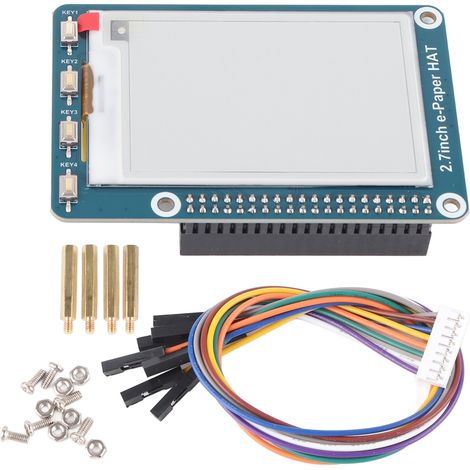 Module d'encre électronique EPaper HAT 2,7 pouces avec écran bicolore pour Raspberry Pi / Arduino (1/5)