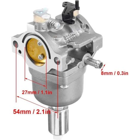 799727 698620 Vergaser-Ersatz für Briggs & Stratton 794572 14 PS, 15 PS, 16 PS, 17 PS, 17,5 PS, 18 PS Intek Motoren Rasentraktoren Nikki Vergaser mit Luftfilter und Zündkerze (1/5)