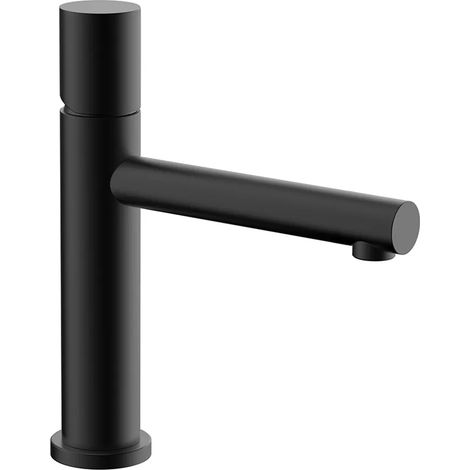 Miscelatore lavabo nero opaco senza leva in acciaio inox Gemini (1/5)