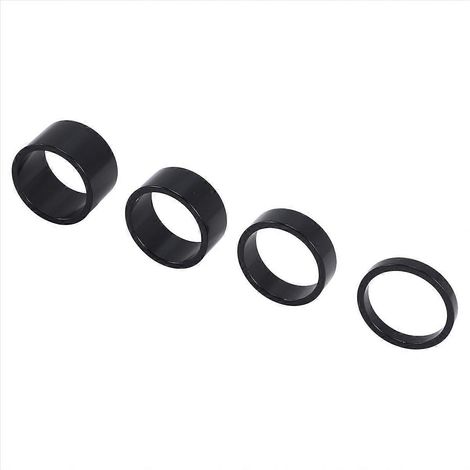 Jeu de 4 entretoises de potence en alliage d'aluminium, noires, tailles 5/10/15/20mm (1/5)