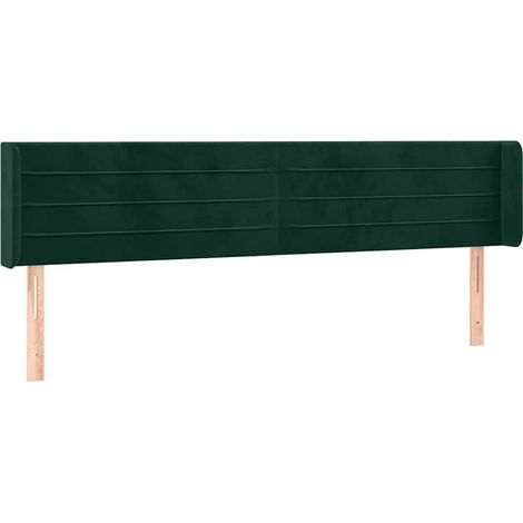 Maison Exclusive - Cabecero de terciopelo verde oscuro 183x16x78/ (1/5)