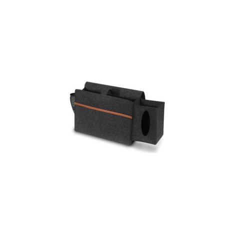 Organizador de mesilla de noche, cesta de almacenamiento para cama, bolsa de almacenamiento de fieltro extraíble para caja de pañuelos - Crezuo