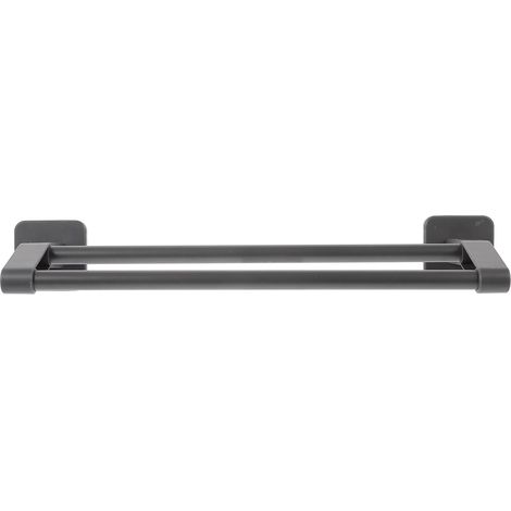 Space Aluminum and ABS Towel Rail Wear Resistant No Drilling