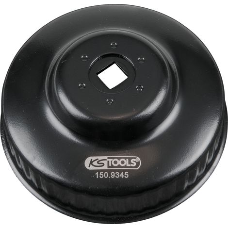 KS Tools - Cloche pour filtre à huile 3/8'', diamètre 93 mm / 45 cannelures - 150.9345 (1/3)