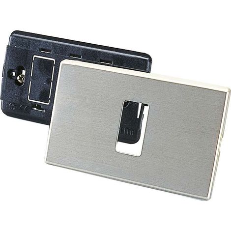 Placca in alluminio a 1 foro