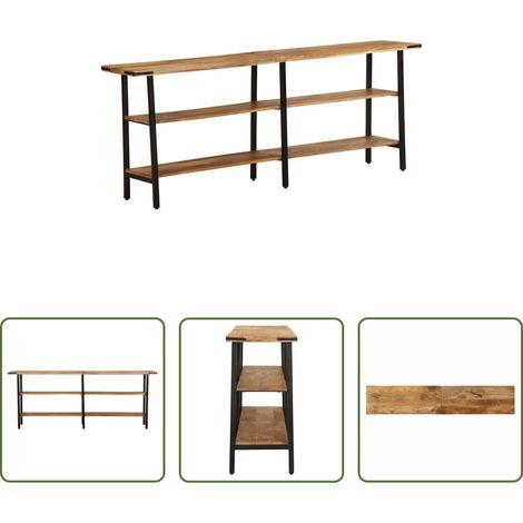 Meuble de chambre - Table console 180x35x70 cm bois de manguier massif (1/5)