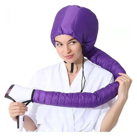 Hair Dryer Cap, Adjustable Headband, Rubber Tip, for Handheld Hair Dryer, Hair Care (1/5)