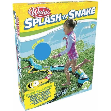 Splash 'n' Snake - Jeu d'Été Serpent à Eau - Jeu de Plein Air À partir de 6 Ans - Jeu d'Eau Amusant de 4m de Long - Eclabousse et Rafraichit en Canicule - Raccord pour Tuyau d'Arrosage Inclus (1/5)