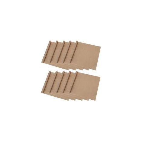Set mit 10 Teflon-Backblechen, wiederverwendbare Antihaft-Ofenauskleidung 30 x 40 cm zum Grillen, Wärmeleitung, hitzebeständig bis 270 °C. (1/5)