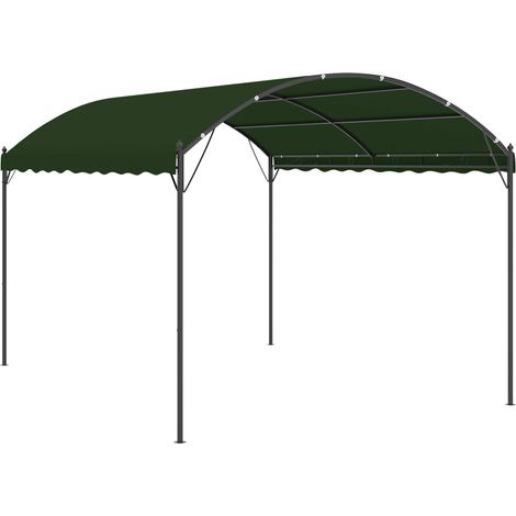 Gazebo 4 x 3 x 2,6 m Verde Poliestere e Acciaio vidaXL (1/5)