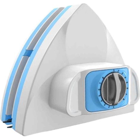 grattoir magnétique triangulaire double face pour vitres de grande hauteur, pour essuyage de fenêtres à double vitrage isolant. (1/5)