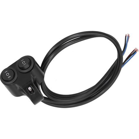Motorrad-Lenkerscheinwerferschalter, universeller 2-in-1-Ein/Aus-Knopf, kompatibel mit 12V ATV/UTV, wasserdichte Lichtsteuerung (1/5)