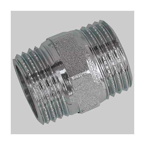 NIPLES OTTONE CROMATO  1/2 x 1/2     MADE IN ITALY