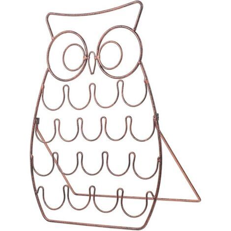 Halter für Kaffeeweißer, Halter für Kaffeepads, Kaffeebecher-Aufbewahrungsregal, Kaffeeweißer-Halter, Kaffeekapsel-Organizer, Eisen-Aufbewahrungsständer, drehbarer Ständer, Eule (1/5)