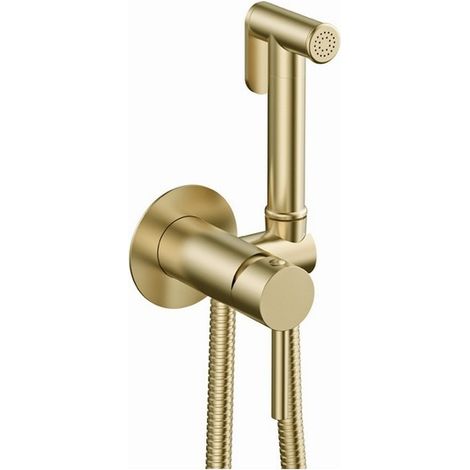 Miscelatore bidet da incasso con doccetta finitura oro KAM-ARTE ORO kamalu