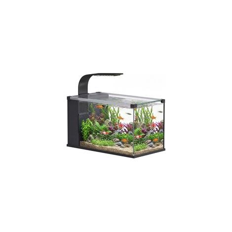 Aquarium verre trempé 24L avec filtre, lumière LED et pompe à eau