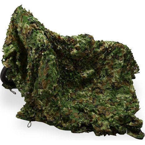 Filet de camouflage léger et résistant, servant à la fois de décoration et d'abri solaire pour la chasse. (1/5)