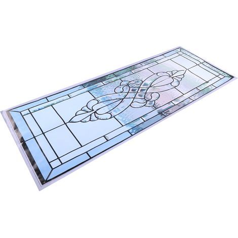 2-Piece Glass Door Sticker, Waterproof Adhesive, Modern Wall Decoration (1/5)