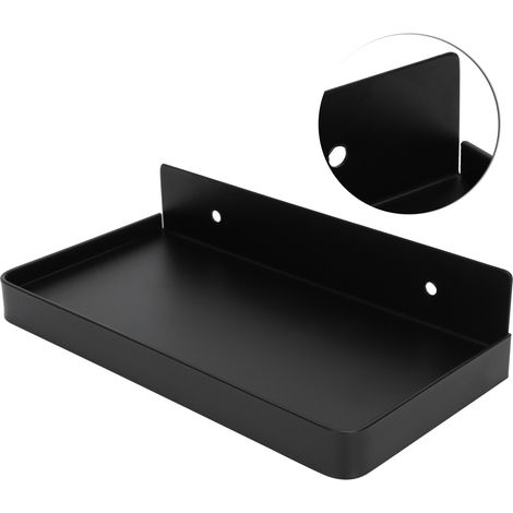 Support mural épais pour téléphone dans salle de bain, étagère de rangement WC accessoire 185x90mm noir