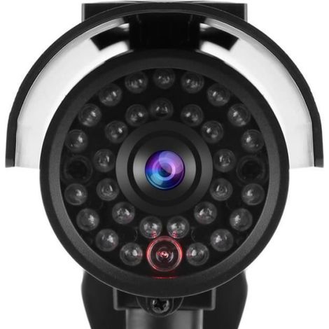 Camera De Surveillance Factice - Energie Solaire - Etanche Ip65 - Extérieur - 1 Piece (1/4)