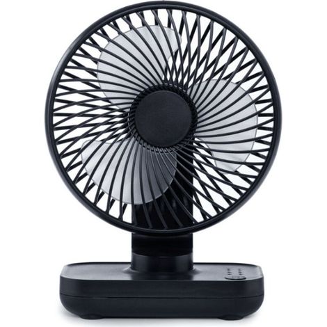 Mini-Tischventilator, leiser USB-Ventilator, 4000-mAh-Akku, 4 Geschwindigkeitsstufen, tragbarer Tischventilator für Zuhause, Büro und Reisen (1/5)