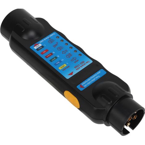 Trailer Plug Tester, Easy-to-Use RV Wiring Tester for Vehicles (Blue Label) (1/5)