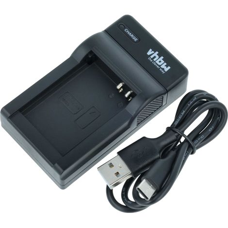 vhbw USB-C Ladegerät kompatibel mit Canon PowerShot SX50 HS, SX40 HS, SX60 HS,, G1 X, G15 Kamera - Ladeschale + USB-C Kabel Ladeanzeige (1/5)