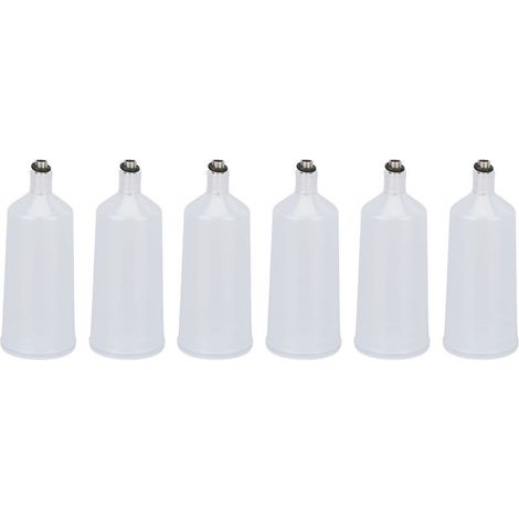 6 pièces Flacon Vide 40ml en PP pour Aérographe, Accessoire de Remplissage pour Soins de Peau et Spray Facial (1/5)