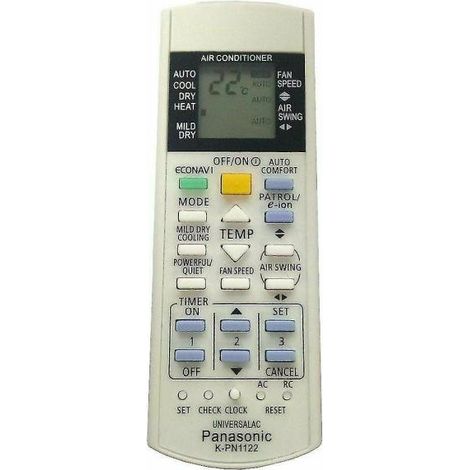 Télécommande universelle K-pn1122 pour tous les climatiseurs Panasonic nationaux (1/4)