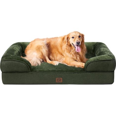 Panier Chien Grande Taille, Orthopédique et Lavable, 112x81x16.5cm (1/5)