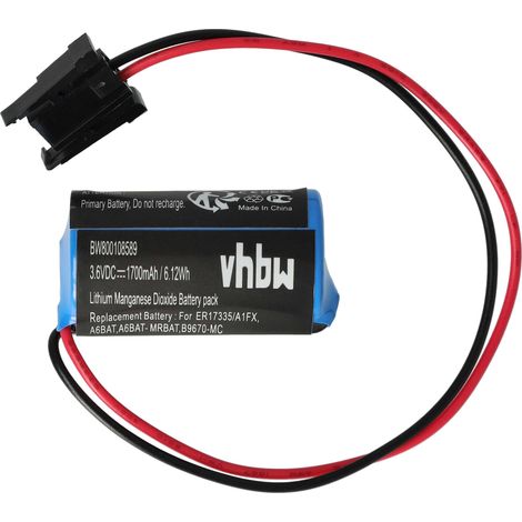 vhbw Batterie kompatibel mit Mitsubishi Steuereinheit (1700 mAh, 3,6 V, Li-Ion)