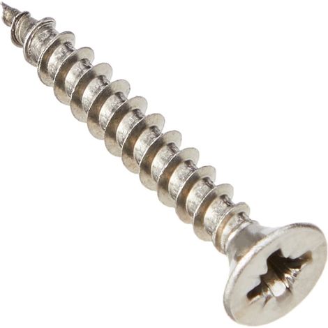 ForgeFix POZI430SS Multi-Purpose Pozi Compatible Screw CSK ST S/Steel 4.0 x 30mm Box 200 FORPOZI430S