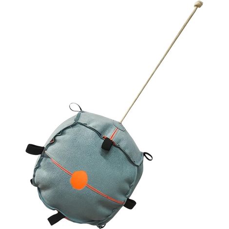 Balle de foin interactive pour chevaux Distributeur de friandises pour le bétail Jouet d'enrichissement pour chevaux en extérieur (ferme, écurie, box, ranch, jardin) (1/5)